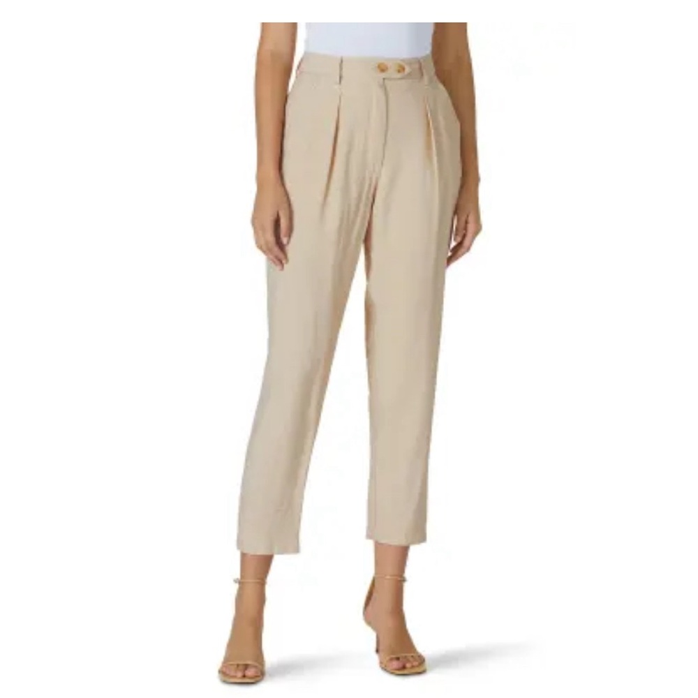 Love, Whit by Whitney Port Beige Tailored Pant